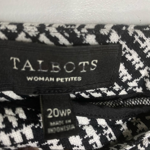 Talbots Woman Petites Black&White Glen Plaid Skirt - Picture 7 of 13